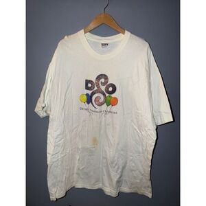 Vintage Detroit Symphony Orchestra DSO T-Shirt Hanes Beefy-T White Mens 2XL 90s